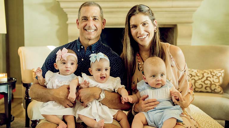 Image of Bobby Deen Net Worth. Meet his wife Claudia Lovera and triplets.