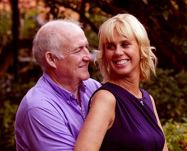 Image of Rick Stein with his wife Sarah Burns