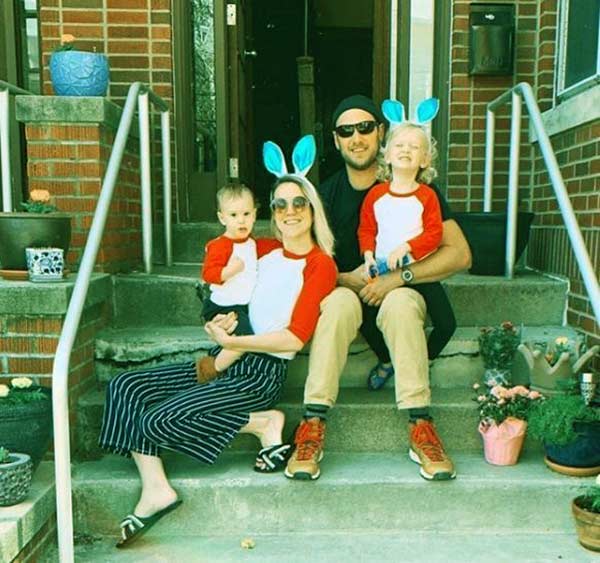 Image of Brad Leone with his wife Peggy Marie Merck along with their kids