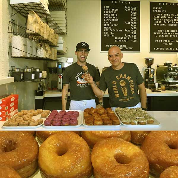 Image of Michael Symon with his step son Kyle Symon