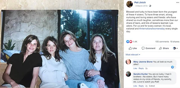 Image of Pati Jinich with her sister Karen Drijanski, Sharon Cassab, and Alisa Romano