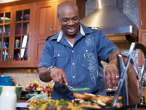Photo of chef and TV star, Aaron McCargo Jr.