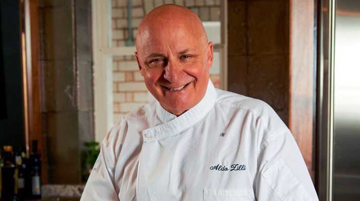 Image of Italian chef, Aldo Zilli.
