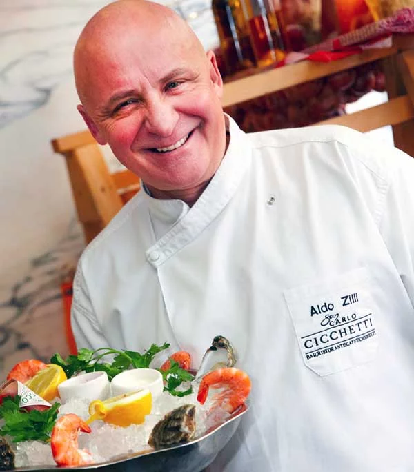 Image of famous chef, Aldo Zilli.