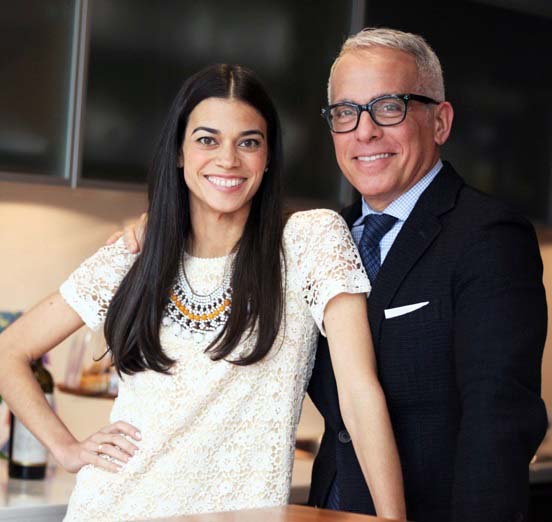Photo of Geoffrey Zakarian and his wife, Margaret Anne Williams.