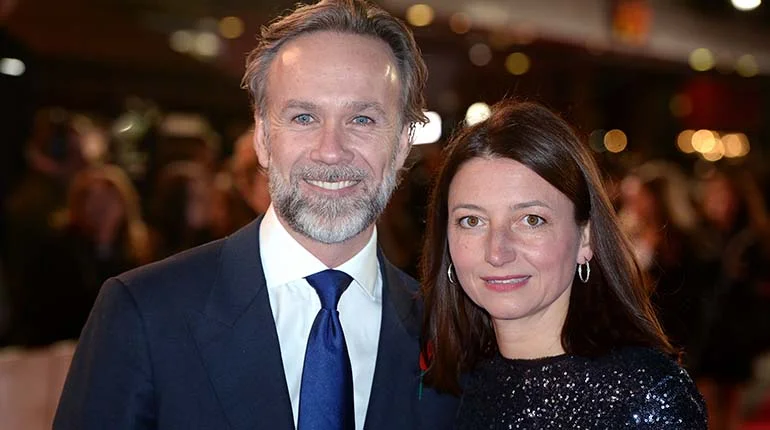 Photo of Marcus Wareing with his wife, Jane Wareing.