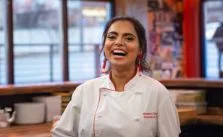 Photo of author, chef and TV star, Maneet Chauhan.