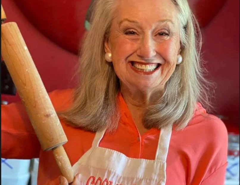 Brenda Gantt posing while she is cooking