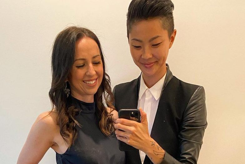 Kristen Kish with his wife, Bianca Dusic