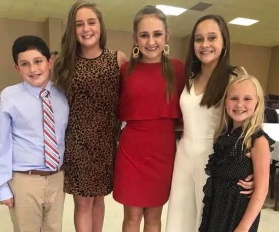 Brenda Gantt with grand children