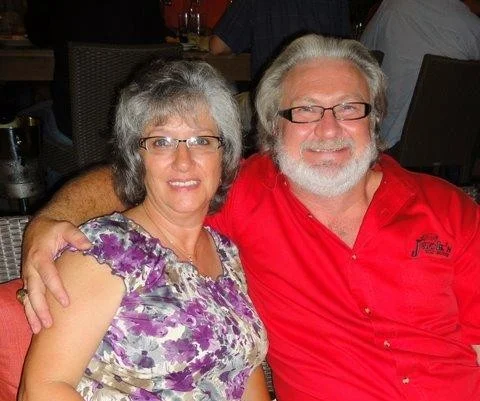 Myron Mixon with his wife, Faye Mixon