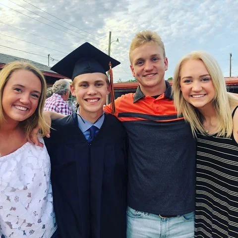 Todd Drummond with his siblings