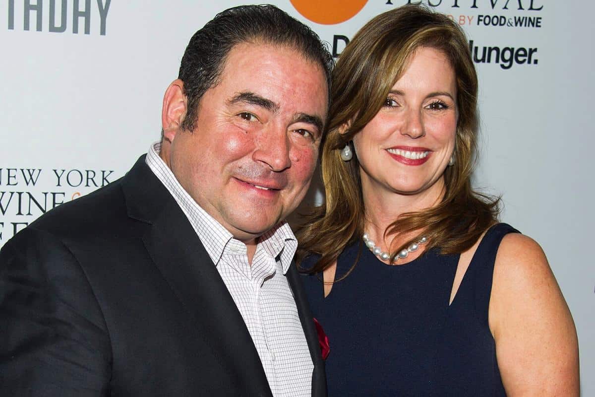 Image of Emeril Lagasse with his wife, Alden Lovelace